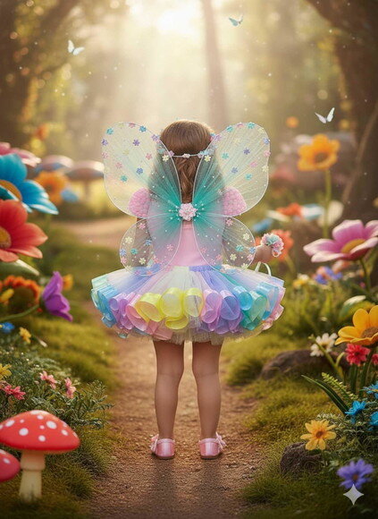 Look jardim Encantado/fada . Tamanho 4 ou 6 Anos.