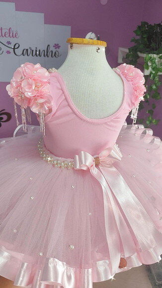 Look Bailarina Luxo 2 Peças. Tamanho 11 até 14 Anos.