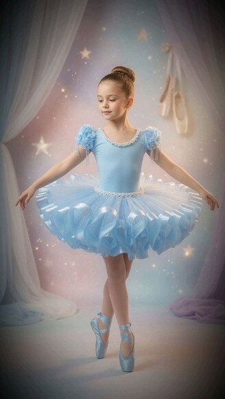 Look Bailarina Luxo 2 Peças. Tamanho 3 até 6 Anos.