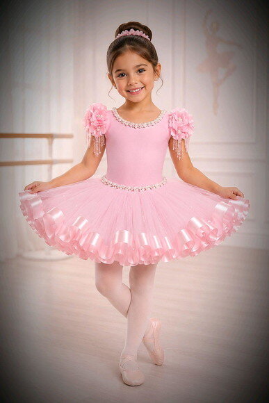 Look Bailarina Luxo 2 Peças. Tamanho 3 até 6 Anos.