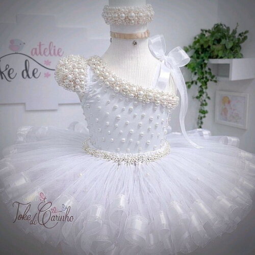 Look Bailarina Luxo 3 Peças. Tamanho 3 até 6 Anos.