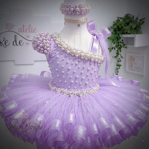 Look Bailarina Luxo 3 Peças. Tamanho 7 até 10 Anos.