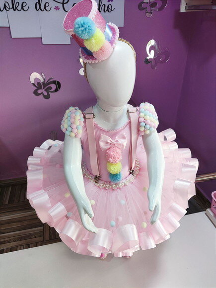 Look Completo Tema circo. Tamanho 4 ou 6 Anos.