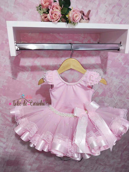 Look de Festa Luxo. Tamanho 1 ou 2 Anos.