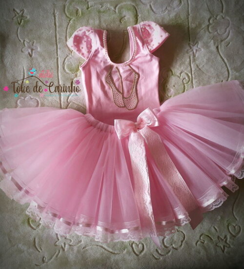Look Tema bailarina. Tamanho 4 ou 6 Anos