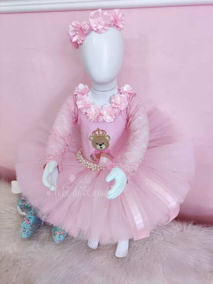Look tema "Ursinha Princesa" . Tamanho 1 ou 2 anos. .