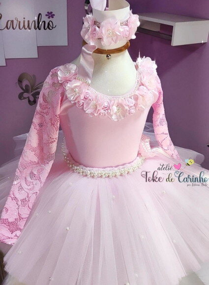 Look/fantasia bailarina Luxo. Tamanho 8 ou 10 Anos