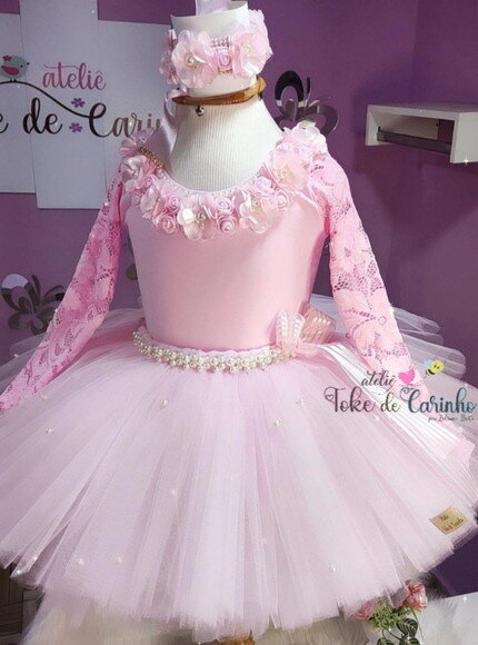 Look/fantasia bailarina Luxo. Tamanho 12 ou 14 Anos
