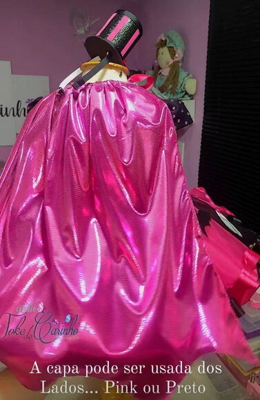 Look/fantasia monster High + Capa. Tamanho 8 ou 10 Anos.
