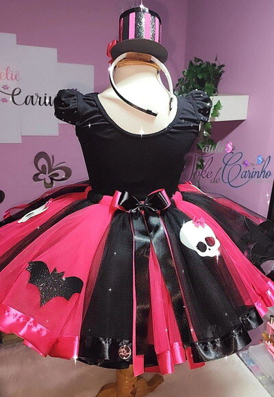 Look/fantasia monster High. Tamanho 4 ou 6 Anos.