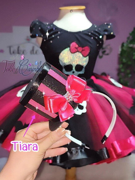 Look/fantasia monster High. Tamanho 4 ou 6 Anos.