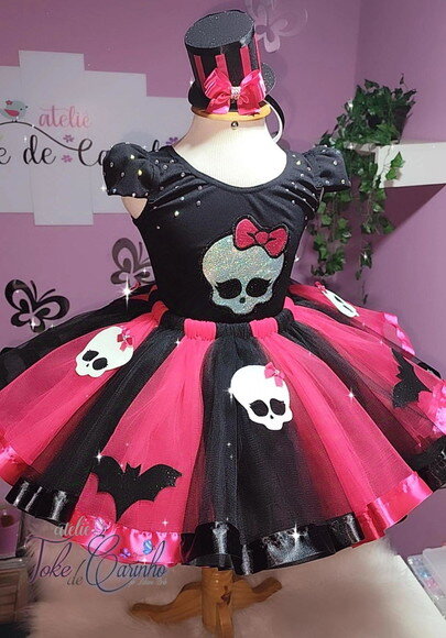 Look/fantasia monster High. Tamanho 8 ou 10 Anos.