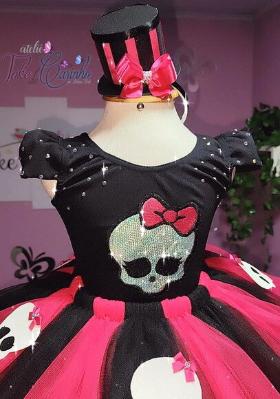 Look/fantasia monster High. Tamanho 8 ou 10 Anos.
