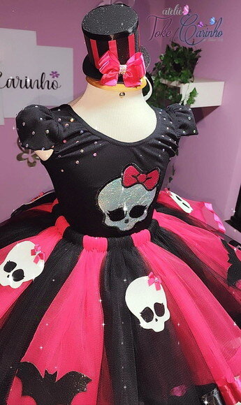 Look/fantasia "monster High". Tamanho 8 ou 10 Anos.