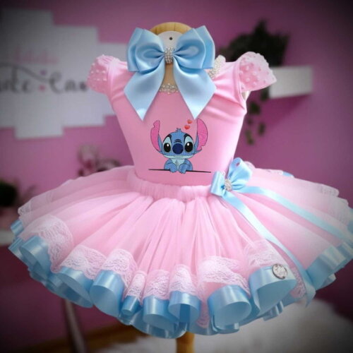 Look/fantasia "stitch". Tamanho 3 até 6 Anos.