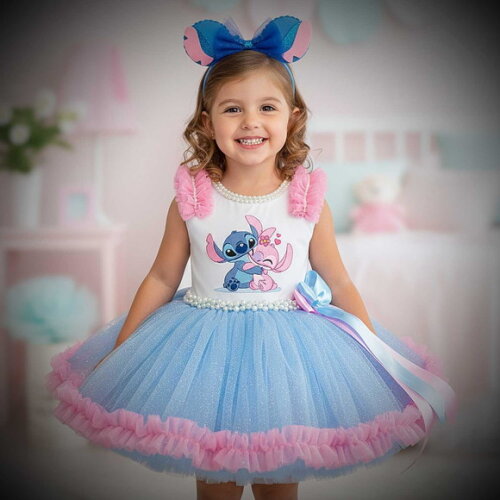 Look/fantasia "stitch". Tamanho 3 até 6 Anos.