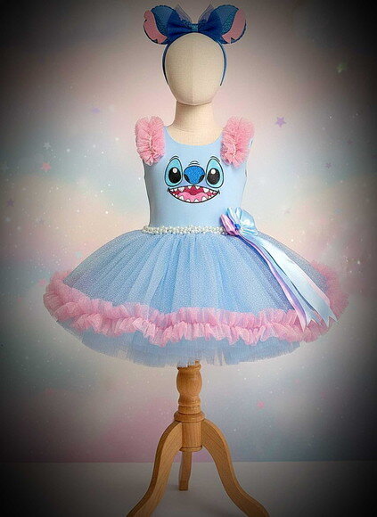 Look/fantasia stitch. Tamanho 3 até 6 Anos.