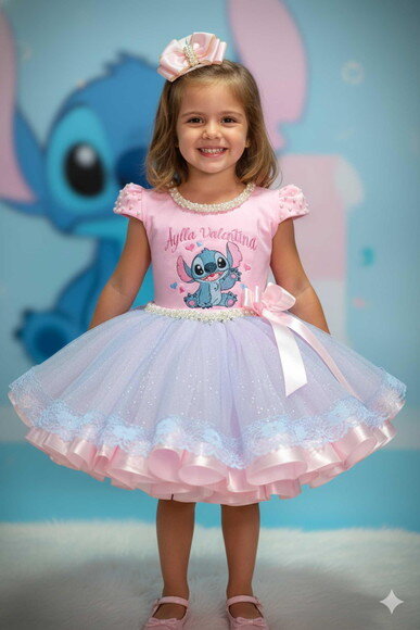 Look/fantasia "stitch". Tamanho 3 até 6 Anos.