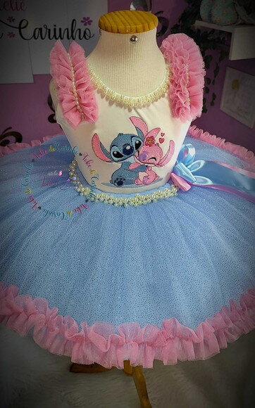 Look/fantasia stitch. Tamanho 3 até 6 Anos.