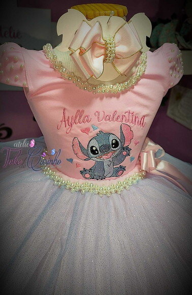 Look/fantasia stitch. Tamanho 3 até 6 Anos.