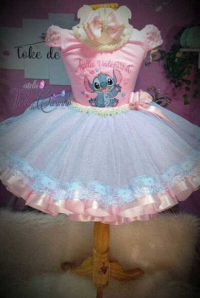 Look/fantasia stitch. Tamanho 3 até 6 Anos.