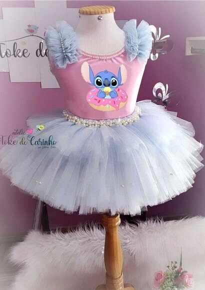 Look/fantasia "stitch". Tamanho 3 até 6 Anos.