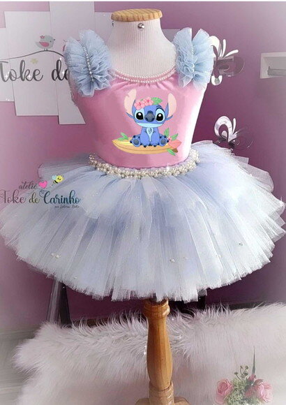 Look/fantasia stitch. Tamanho 3 até 6 Anos.