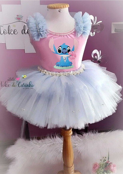 Look/fantasia "stitch". Tamanho 3 até 6 Anos.