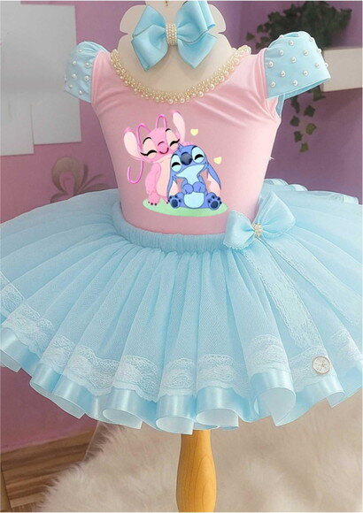 Look/fantasia stitch. Tamanho 3 até 6 Anos.