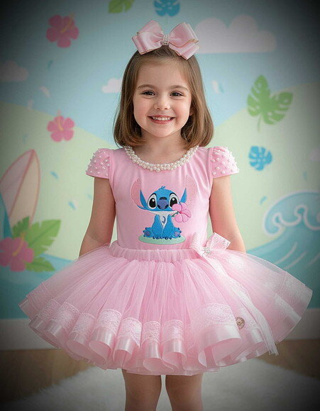 Look/fantasia "stitch". Tamanho 3 até 6 Anos.