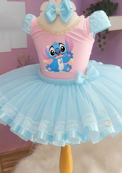 Look/fantasia "stitch". Tamanho 3 até 6 Anos.