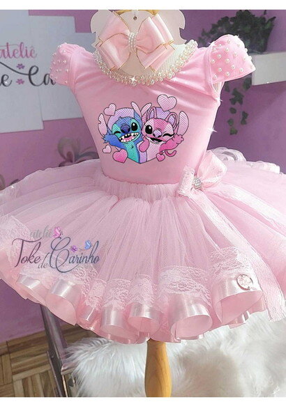 Look/fantasia "stitch". Tamanho 3 até 6 Anos.