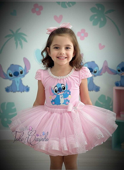 Look/fantasia "stitch". Tamanho 3 até 6 Anos.