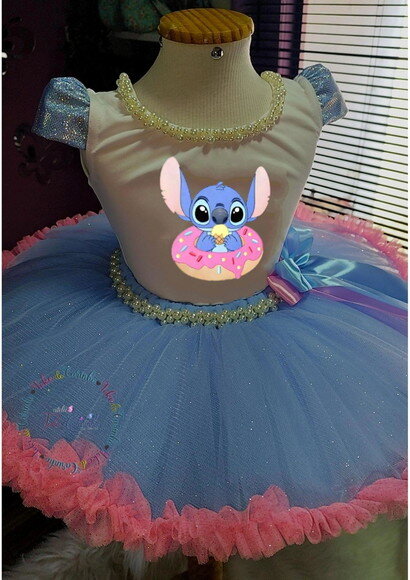 Look/fantasia stitch. Tamanho 3 até 6 Anos.