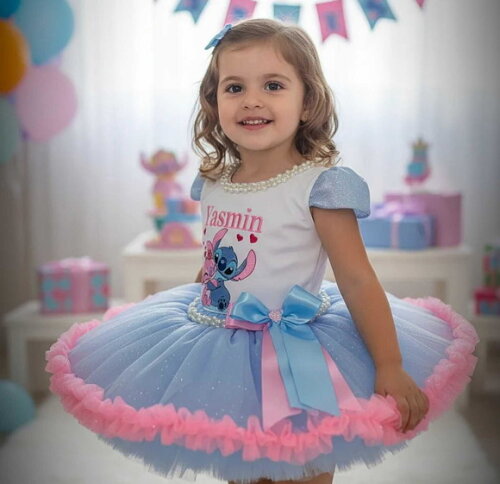 Look/fantasia "stitch". Tamanho 3 até 6 Anos.