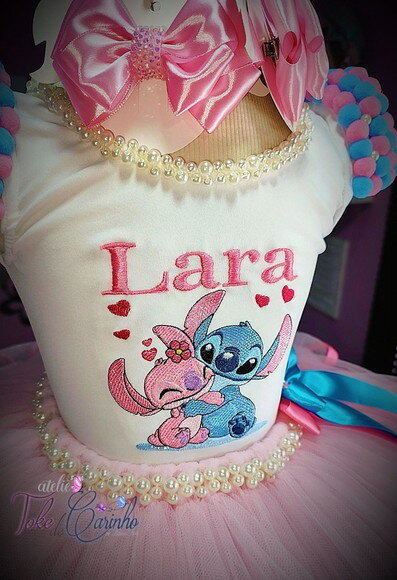 Look/fantasia stitch. Tamanho 3 até 6 Anos.