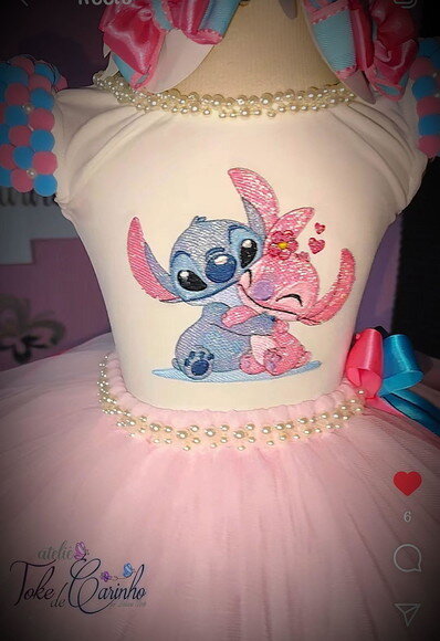 Look/fantasia stitch. Tamanho 3 até 6 Anos.