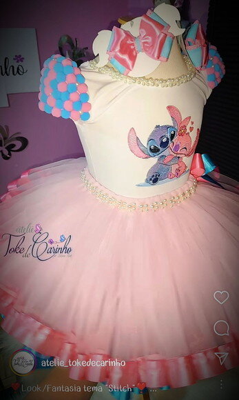Look/fantasia stitch. Tamanho 3 até 6 Anos.