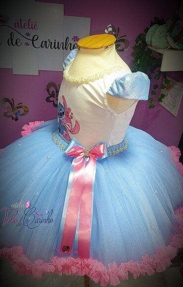 Look/fantasia stitch. Tamanho 3 até 6 Anos.
