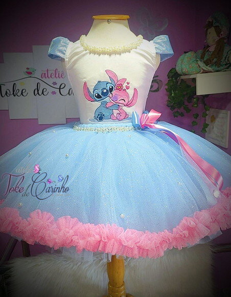 Look/fantasia "stitch". Tamanho 3 até 6 Anos.