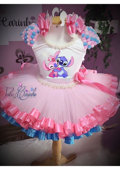 Look/fantasia stitch. Tamanho 3 até 6 Anos.