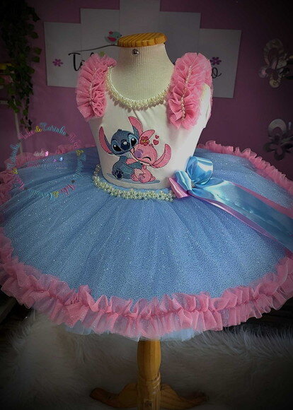 Look/fantasia stitch. Tamanho 3 até 6 Anos.