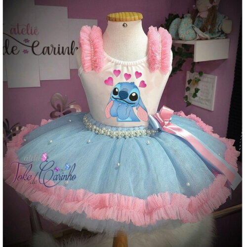 Look/fantasia "stitch". Tamanho 3 até 6 Anos.