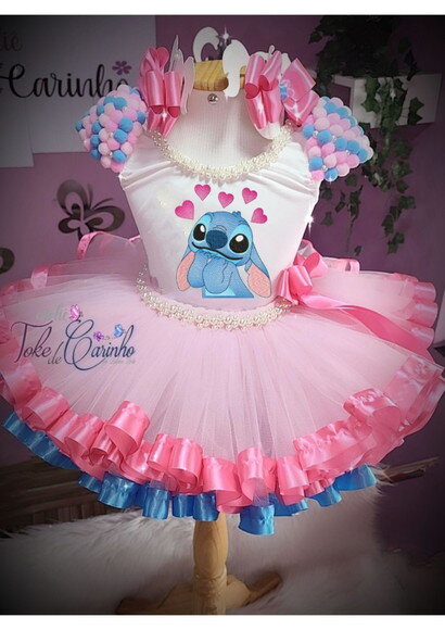 Look/fantasia stitch. Tamanho 3 até 6 Anos.