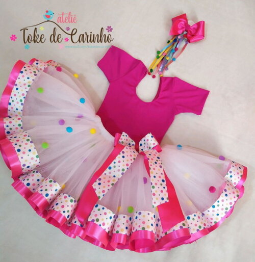 Look/fantasia de Festa Colors/neon. Tamanho 3 até 6 Anos