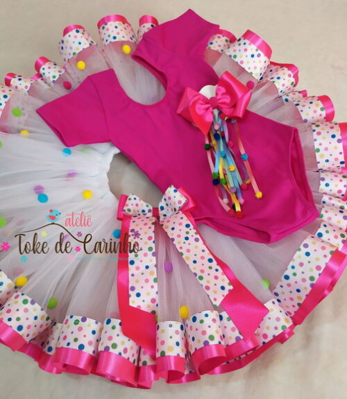 Look/fantasia de Festa Colors/neon. Tamanho 3 até 6 Anos