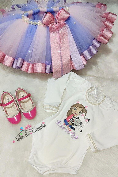 Look/fantasia Tema "a Casa Mágica da Gabby".tamanho 4 ou 6.