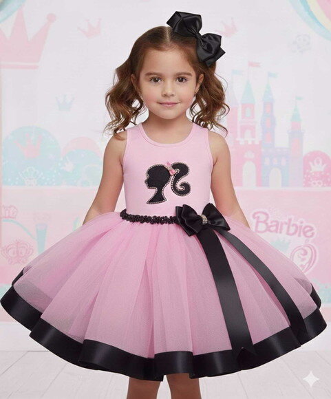 Look/fantasia Tema "barbie". Tamanho 4 ou 6.