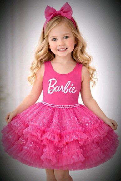 Look/fantasia Tema "barbie" Luxo. Tamanho 3 até 6.
