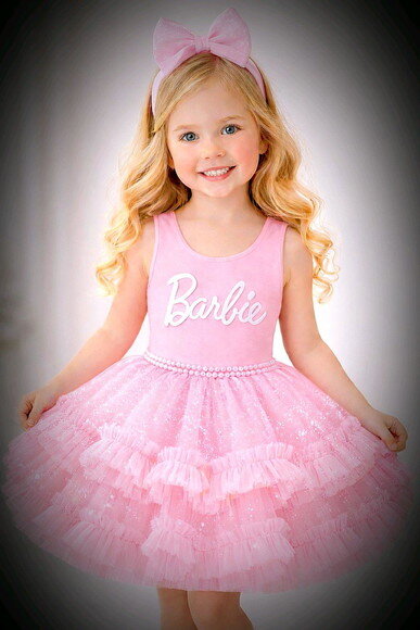 Look/fantasia Tema "barbie" Luxo. Tamanho 3 até 6.